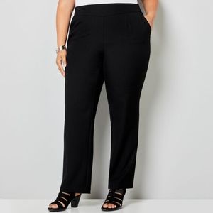 Avenue Cool Hand Pull-On Straight Leg Trousers NWT